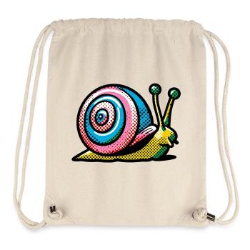 Schnecke - Stanley/Stella recycelter Gym Bag - Naturweiß - Vorne