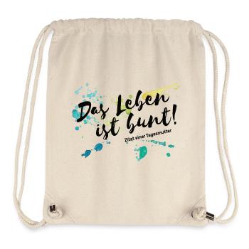 Das Leben ist Bund Tagesmutter Erzieherin Kita  - Stanley/Stella recycelter Gym Bag - Naturweiß - Vorne