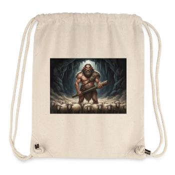 Odysseus Escape from the Cyclops’ Cave - Stanley/Stella Recycled Gym Bag - natural - Front