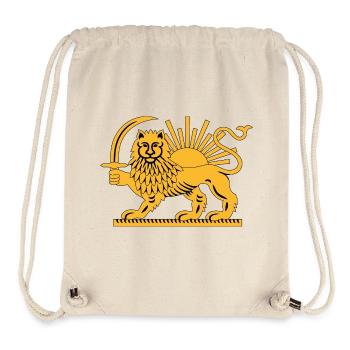 Emblème SolarLion - Sac à cordon recyclé Stanley/Stella - blanc naturel - Devant