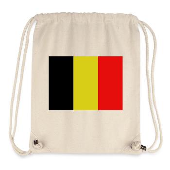 Belgische Flagge - Stanley/Stella recycelter Gym Bag - Naturweiß - Vorne