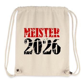 Meister 2026 Meisterschaft - Stanley/Stella recycelter Gym Bag - Naturweiß - Vorne
