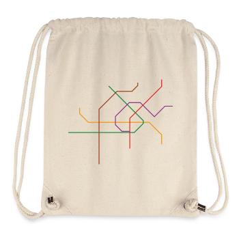 Viennese subway network - Stanley/Stella Recycled Gym Bag - natural - Front