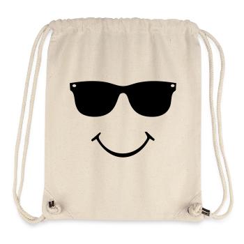 smiley face - Stanley/Stella recycelter Gym Bag - Naturweiß - Vorne