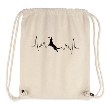 J'aime les sports de chien - Sac à cordon recyclé Stanley/Stella - blanc naturel - Devant