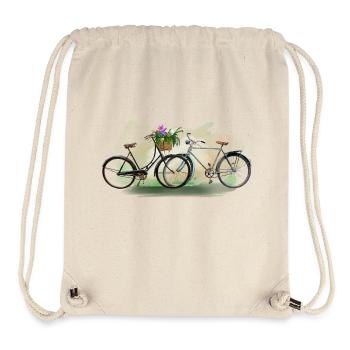 Bicycles love - Stanley/Stella Recycled Gym Bag - natural - Front