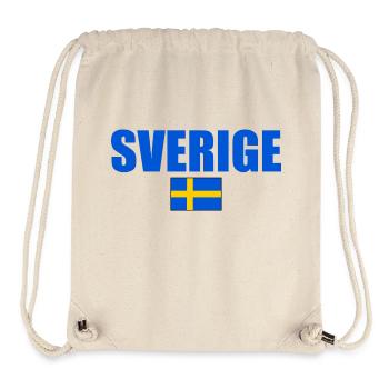 Sverige - Sac à cordon recyclé Stanley/Stella - blanc naturel - Devant