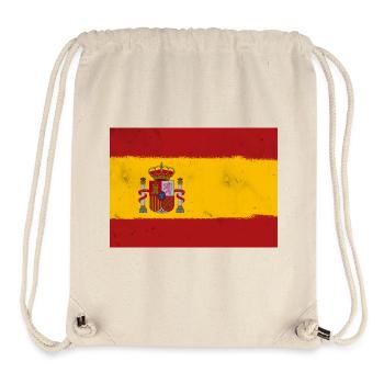 Flagge von Spanien - Stanley/Stella recycelter Gym Bag - Naturweiß - Vorne