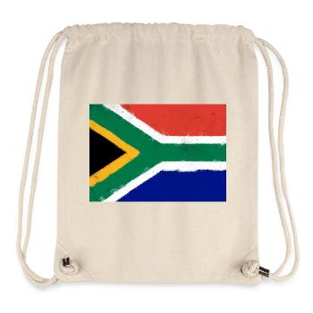 Flag of South Africa - Stanley/Stella Recycled Gym Bag - natural - Front