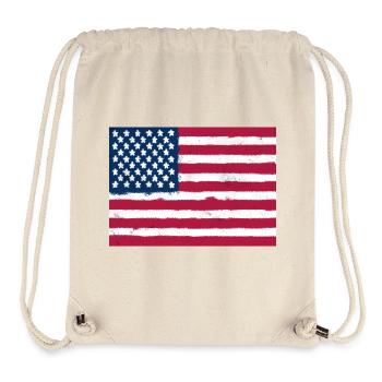 Flag of the United States - Stanley/Stella Recycled Gym Bag - natural - Front