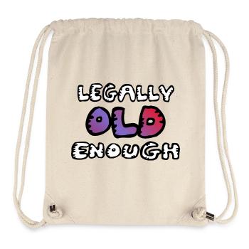 Legally old enough - Stanley/Stella recycelter Gym Bag - Naturweiß - Vorne