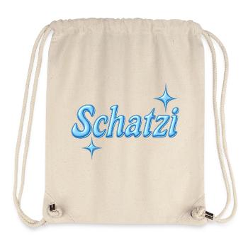 schatzi / Y2K design / blue - Stanley/Stella Recycled Gym Bag - natural - Front
