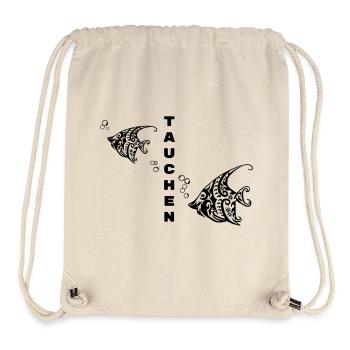 Tauchen – Tribal Fisch Design - Stanley/Stella recycelter Gym Bag - Naturweiß - Vorne