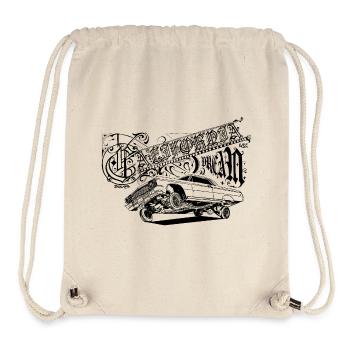 California Dream / Lowrider Motiv/ Exklusiv/ Trend - Stanley/Stella recycelter Gym Bag - Naturweiß - Vorne