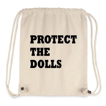 protect the dolls - Stanley/Stella recycelter Gym Bag - Naturweiß - Vorne