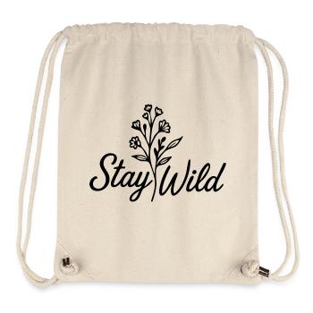 stay wild - Stanley/Stella Recycled Gym Bag - natural - Front