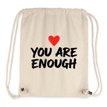 You Are Enough Self Love Statement - Stanley/Stella Recycled Gym Bag - natural - Front