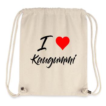 Kauen Gummi - I Love Kaugummi - Stanley/Stella recycelter Gym Bag - Naturweiß - Vorne