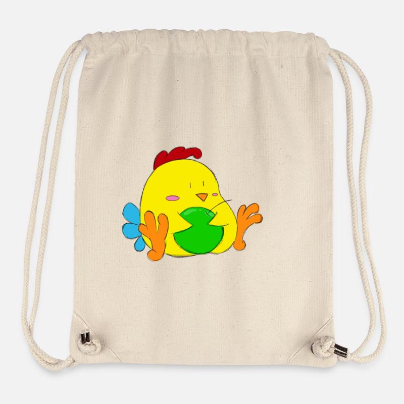 Hähnchen - Stanley/Stella recycelter Gym Bag - Naturweiß