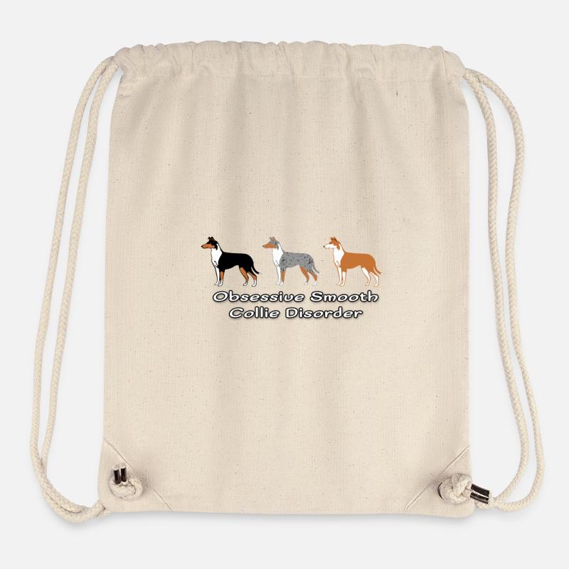 Obsessive Smooth Collie Disorder - Sac à cordon recyclé Stanley/Stella - blanc naturel