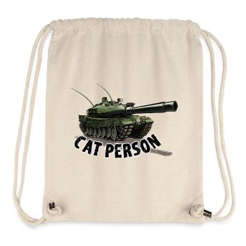 Cat person - Tank - Stanley/Stella Recycled Gym Bag - natural - Front