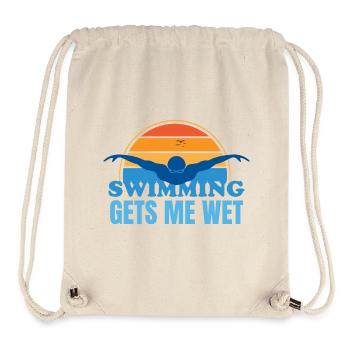 Schwimmen macht mich nass - Stanley/Stella recycelter Gym Bag - Naturweiß - Vorne
