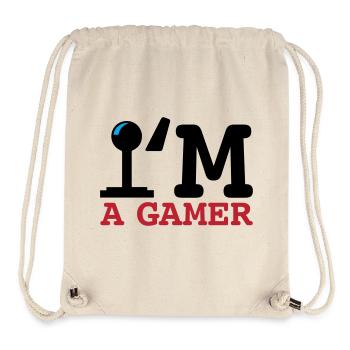 A Gamer Bold Typography - Stanley/Stella Recycled Gym Bag - natural - Front