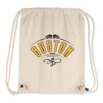 Boston Massachusetts - Stanley/Stella Recycled Gym Bag - natural - Front