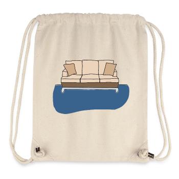 Sofa, colorful artwork - Stanley/Stella Recycled Gym Bag - natural - Front