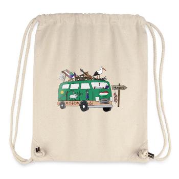 Paprika and Road Trip Camper Hungary - Stanley/Stella Recycled Gym Bag - natural - Front