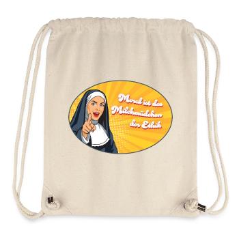 Moral ist für Milchmädchen - Stanley/Stella recycelter Gym Bag - Naturweiß - Vorne