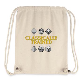 Klassisch trainierte geometrische Würfel - Stanley/Stella recycelter Gym Bag - Naturweiß - Vorne