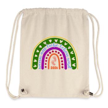 When Love Becomes Life - Baby 2026 - Stanley/Stella Recycled Gym Bag - natural - Front