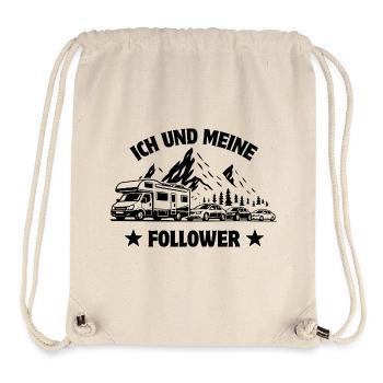 Ich und meine Follower - Wohnmobil - Stau - Stanley/Stella recycelter Gym Bag - Naturweiß - Vorne