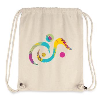 Yoga design_19 - Sac à cordon recyclé Stanley/Stella - blanc naturel - Devant