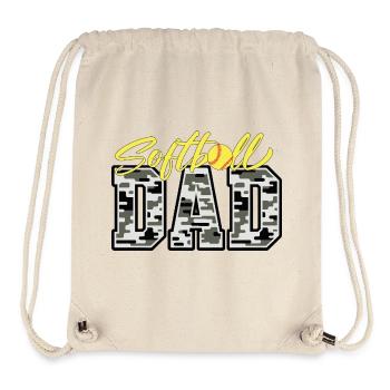 Camo Softball Dad PNG, Vatertagsdesign - Stanley/Stella recycelter Gym Bag - Naturweiß - Vorne