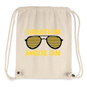 Vacation Mode On Retro - Stanley/Stella Recycled Gym Bag - natural - Front