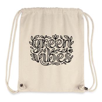 Grüne Vibes - Stanley/Stella recycelter Gym Bag - Naturweiß - Vorne