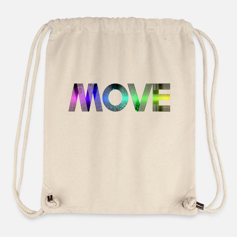 Move - rainbow - Stanley/Stella Recycled Gym Bag - natural