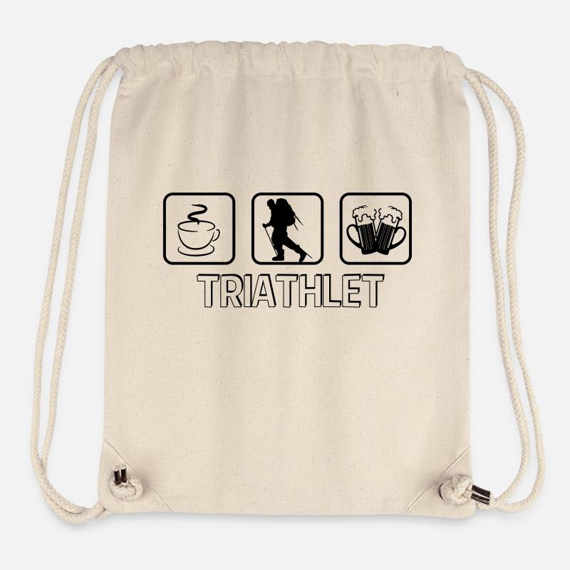 Triathlete mountain hiking - Stanley/Stella Recycled Gym Bag - natural