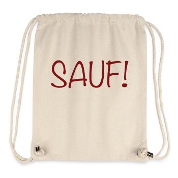 Sauf! - Stanley/Stella recycelter Gym Bag - Naturweiß - Vorne