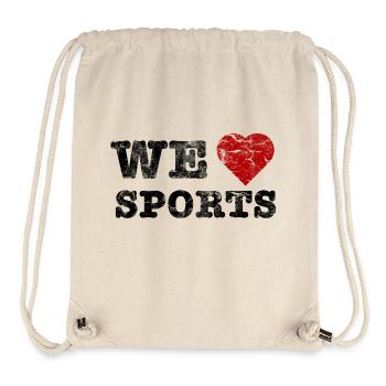 we_love_sports_vintage - Stanley/Stella recycelter Gym Bag - Naturweiß - Vorne