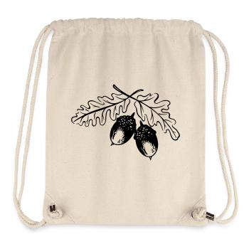 Eicheln, Eichenblätter, Herbst, Wandern - Stanley/Stella recycelter Gym Bag - Naturweiß - Vorne