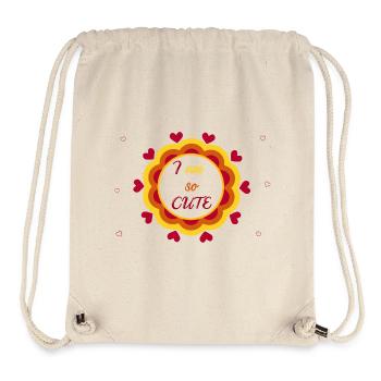 Ultra Cute Heart Mandala - Stanley/Stella Recycled Gym Bag - natural - Front