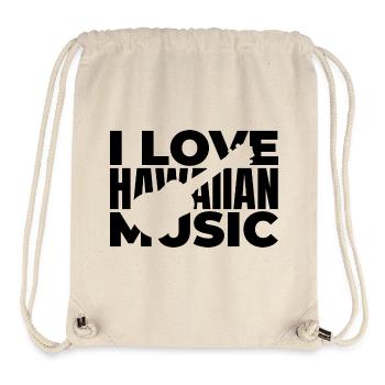 Ich liebe hawaiianische Musik - Stanley/Stella recycelter Gym Bag - Naturweiß - Vorne