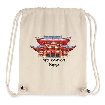 Nagoya, Japan, Osu Kannon Temple, Drawing - Stanley/Stella Recycled Gym Bag - natural - Front