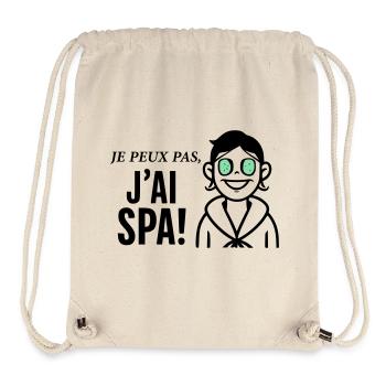 Je peux pas j'ai Spa - Sac à cordon recyclé Stanley/Stella - blanc naturel - Devant