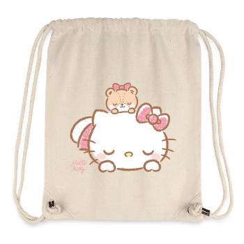 Hello Kitty With Teddy On Her Back - Stanley/Stella Recycled Gym Bag - natural - Front