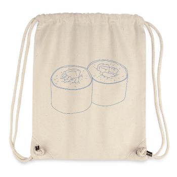 Conception de sushis - Sac à cordon recyclé Stanley/Stella - blanc naturel - Devant