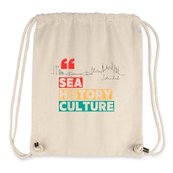 Geschichte - Stanley/Stella recycelter Gym Bag - Naturweiß - Vorne